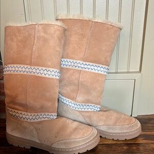 Tan Shearling Lined Women's Boots